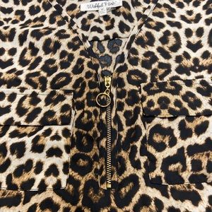 Wishful Park Tops Womens Wishful Park Cheetah Leopard Shirt Top 34